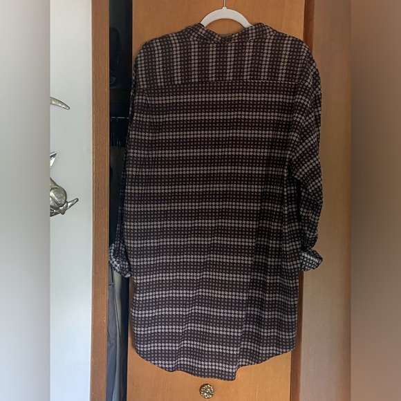 Vintage Funky Pattern Long-Sleeve Button Up Shirt - Picture 2 of 4